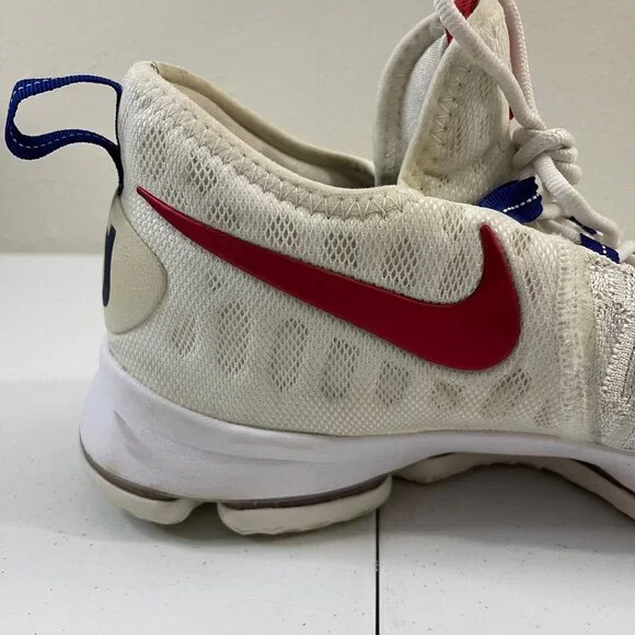 Nike KD 9 USA 843392-160 Men’s Size 13 White Red Blue Basketball Shoes No Box - Picture 7 of 15